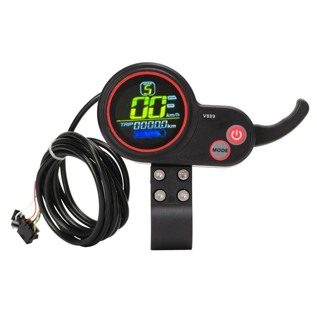 Panel de control del tablero de control del acelerador de pulgar para scooter eléctrico con USB de 24 V, 36 V y 48 V