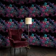 thumbnail image 2 of Peel and Stick Wallpaper Leopard Surrounded by Exotic Blooms Shadows Wall Mural 23.6in x 9.8ft Self Adhesive Removable Wall Paper Renter Friendly Wallpaper for Bedroom Cabinets Maximalism Decor, 2 of 8