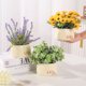 thumbnail image 4 of Flores artificiales falsas, plantas verdes falsas, plantas en macetas, sala de estar, comedor, decoración de escritorio, 4 of 5