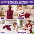 thumbnail image 6 of KEKOY Heating Pad for Back, Neck & Shoulders Pain Relief, Wearable Electric Heat Pad with Detachable Belt, 4 Heat Settings, 2-Hour Auto Shut-Off, Fast Heating, 24"x33", Burgundy, 6 of 10