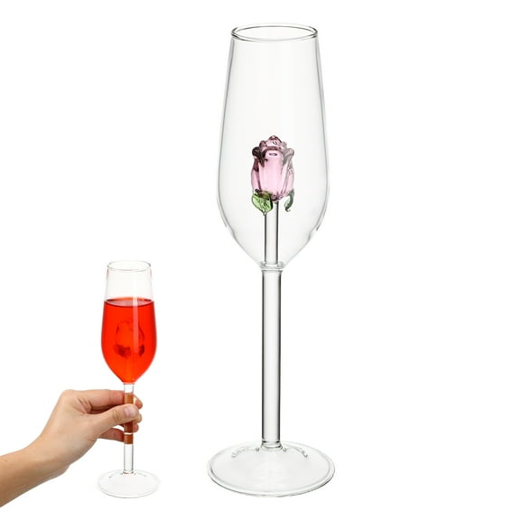 1Pc Crystal Cup Stylish Glass Flutes for Wedding