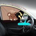 thumbnail image 3 of (Con Video) Protección Solar Cinta Negra Opaca Cortinas Magnéticas Fuertes para Autos Dibujos Animados Parasol Magnético para Autos Con Múltiples Patrones Lucky Mouse (conducción en Primera Fila), 3 of 9