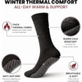 thumbnail image 4 of Yacht & Smith Mens Thermal Slipper Socks, Non-Skid with Gripper Bottom, Hospital Tube Socks, Assorted Colors (12 Pairs Assorted B, (10-13)), 4 of 7