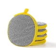 thumbnail image 1 of Esponja flexible para el hogar, herramienta de limpieza de cocina de doble acción de microfibra suave con orificio para colgar, esponjas de fregado que no rayan para las necesidades diarias (5 piezas), 1 of 5