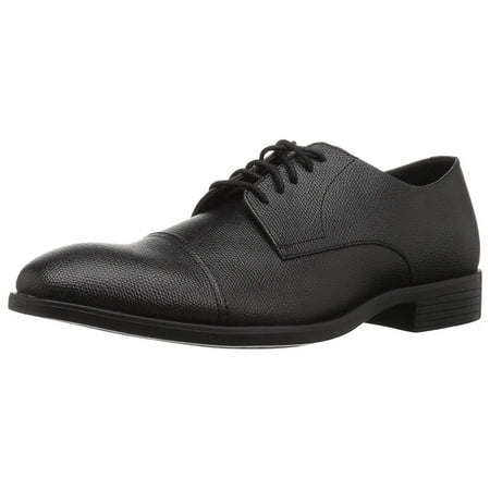 UPC 192675098519 product image for Calvin Klein Men's Conner Small Tumbled Leather Oxford, Black, Size 13.0 | upcitemdb.com