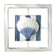thumbnail image 2 of Blue White Distressed Nautical Starfish Wall Hanging Decor with Fishing Net, Mediterranean Coastal Beach Wall Art Ornament, Decor for Homestay Background Wall Living Room Bathroom, 2 of 7