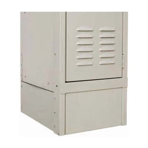 Hallowell KCFB12PT Steel Locker Accessory - Closed Front Base 12""W x 6""H - Tan