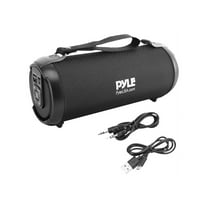Pyle 100 Watt Rechargeable Wireless Portable Bluetooth Boom Box Speaker Barrel Loud Stereo System