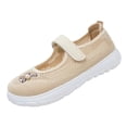 thumbnail image 3 of IEMIEMIEM Womens Orthopedic Shoes Arch Support Non Slip Slip on Nurse Shoes Lightweight Mesh Stretch Walking Shoes Comfort 2026 New Orthopedic Shoes Beige 8 Wide, 3 of 5