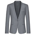 thumbnail image 4 of Cloudstyle Men's 2 Piece Suits Slim Fit 1 Button Dress Suit Jacket Blazer & Pants Set XY03, 4 of 6