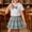 Green, variant on Girls 2 Piece Outfits Summer Clothes T Shirt Cute Short Sleeves Casual Pants Kids Clothing Sets Blue Size 1T