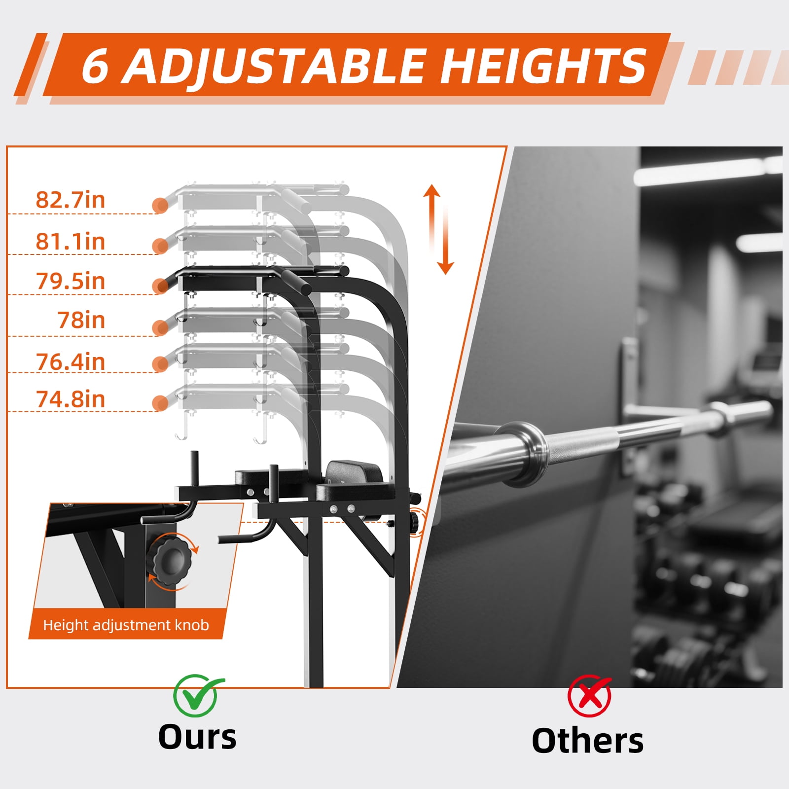 Primy 350lbs Multifunction Power Tower, Pull Up Bar Dip Station/Stand for Home Gym Strength Training Workout Equipment