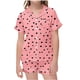 thumbnail image 1 of Odeerbi 2-12 Años Niños Niñas Pijama de Verano de Satén Con Solapa de Muesca Camisas de Manga Corta Conjunto de Shorts Suave Estampado San Valentín Amor Ropa de Dormir, 1 of 5