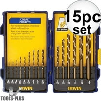 Irwin 316015 15 Piece Cobalt Drill Bits