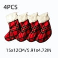 thumbnail image 3 of 2026 Christmas Stockings with Name Tags,Large Personalized Christmas Stocking Deer Santa Non Woven Xmas Stocking,Fireplace Hanging Stockings Boots for Holiday Christmas Decor, 3 of 6