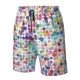 thumbnail image 4 of Fotbe Colorful Watercolor Dots Trajes de Baño Estampados para Hombre, Shorts de Verano de Secado Rápido, Ropa de Playa, Bañadores-Large, 4 of 6