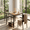 Rustic Brown, variant on 43" Dining Room Table Set for 2-4, 4 Piece Wooden Kitchen Table Set with Bench and 2 Chairs with Storage Rack, Small Space and Breakfast Nook, Retro