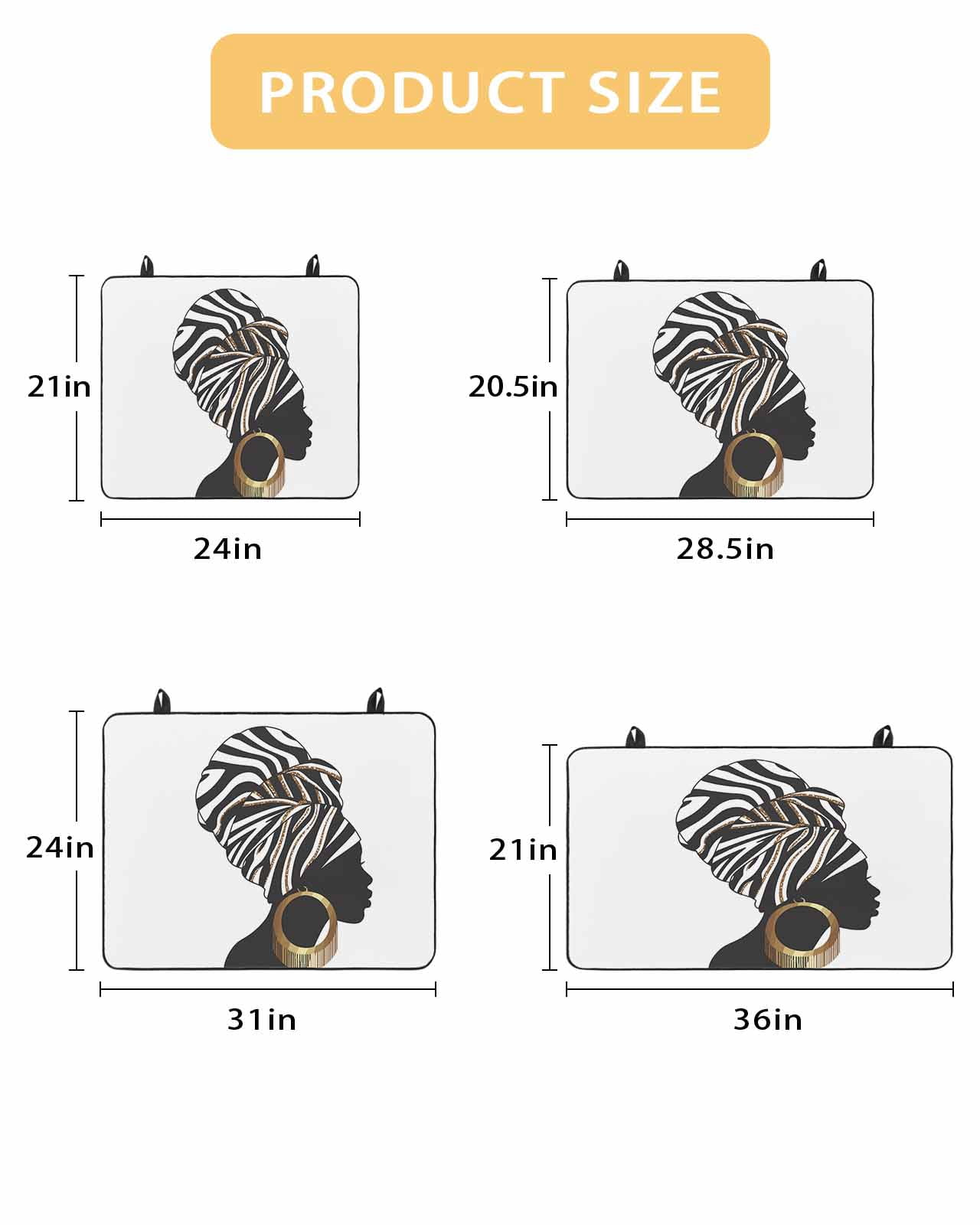 Large Induction Cooktop Protector Mat Africans Stove Top Covers for Electric Stove, Modern Abstract Ethnic Women Decorative Stove Burner Cover Mats, Glass Top Stove Cover