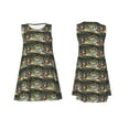 thumbnail image 7 of Yiaed Largemouth Bass Fish Print Women's Sleeveless Dress, Loose Fit Summer Dress, Casual Sleeveless Dress for Women, 7 of 7