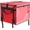 Red, variant on Insulated Food Delivery Bag for Bike with Rear Rack Pizza Delivery Box with Shoulder Belt and Internal Accessories Waterproof, Internal Dimensions(Red,18.5 x 13 x 13 Inches)