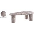 thumbnail image 4 of Pemberly Row Contemporary Brown Indoor/Outdoor Concrete Coffee Table, 4 of 8