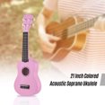 thumbnail image 2 of Amdohai 21 Inch Colored Acoustic Soprano Ukulele Basswood Uke Portable, 2 of 8
