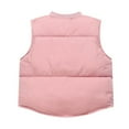 thumbnail image 4 of YHAJDS Kids Winter Coat 3-12Y Boys Girls Sleeveless Solid Color with Zipper No Hood Casual Warm Outerwear Jacket, 4 of 4