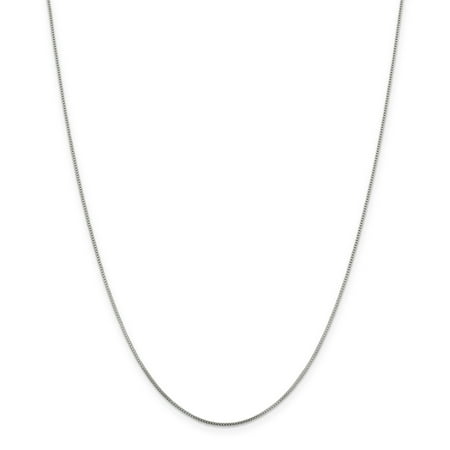 925 Sterling Silver .8mm Link Box Chain Necklace 24 Inch Pendant Charm Locket