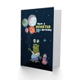thumbnail image 2 of Space Balloon Monster 10th Birthday Greetings Card Plus Envelope Blank inside, 2 of 3