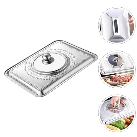 OFFIGAM Stainless Steel Pot Lids 2 Pieces Cookware Covers for Cooking Process Monitoring
