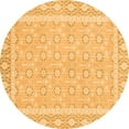 thumbnail image 1 of Ahgly Company Indoor Round Oriental Orange Traditional Area Rugs, 7' Round, 1 of 4