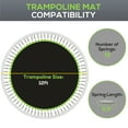thumbnail image 3 of Soozier Trampoline Replacement Mat, Fits 12' Trampoline w/ 72 V-Hooks & 5.5" Springs, 8 Rows of Stitching & Tool (Spring & Frame not Included), Green, 3 of 9