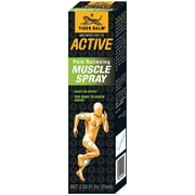 TIGER BALM Active Muscle Spray, 2.53 fl. oz.  Sports Spray  Tiger Balm Muscle Rub Spray  Analgesic Spray for Muscles  Spray for Back Discomfort & More  Relieving Spray for Soreness