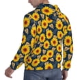 thumbnail image 6 of Honeii Sunflowers Pattern Mens Hoodies Men's Loose Sleeve Sweatshirt,Pullover Hooded Sweatshirt for Men,Essentials Hoodie-XX-Large, 6 of 7