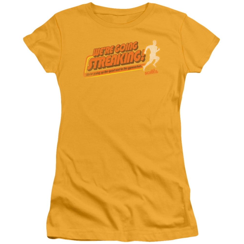 trevco old school streaking juniors teen girls cap sleeve shirt large walmart com walmart com walmart