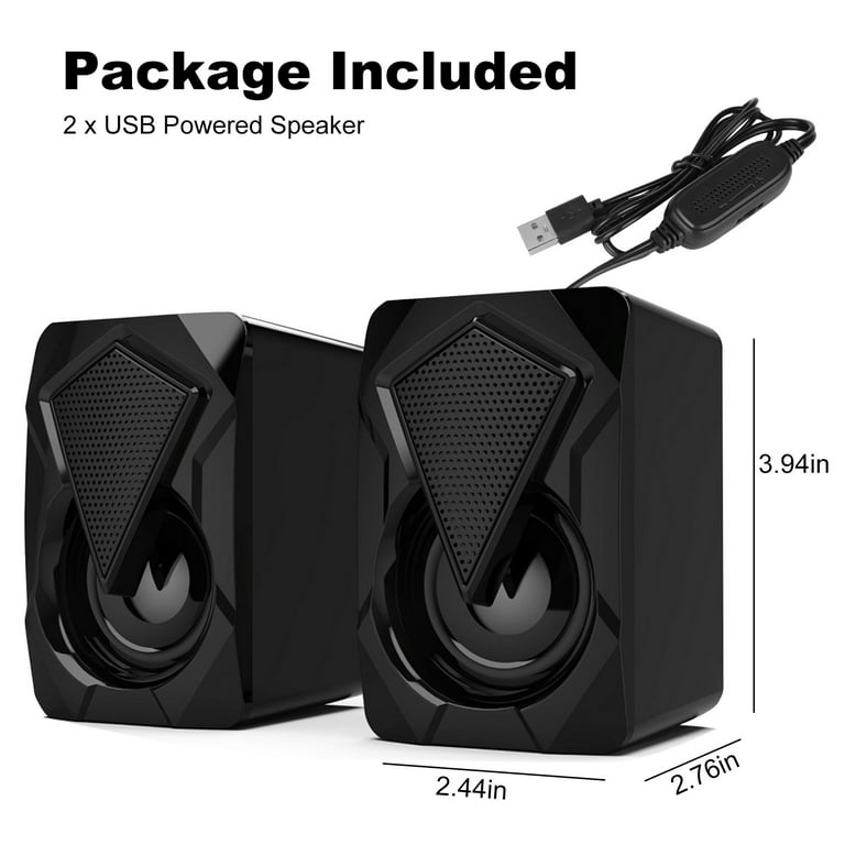  Computer Speakers,2.0 Stereo Volume Control Gaming