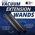 thumbnail image 2 of ALL PARTS ETC. 2.5 Inch Vacuum Extension Wands for Shop Vac, Rigid, Vacmaster, Workshop & More | 2-Pack Wet or Dry Vacuum Hose Extension, Compatible with 2 1/2" Shop Vac Attachments, 2 of 5
