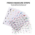Line Sticker Nails YOSADIER French Nail Art Stickers Assorted Adhesive Decals for Manicure ...