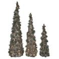 thumbnail image 2 of Cone Trees with Greenery Pre-Lit - Set of 3, Battery Operated, 2 of 3