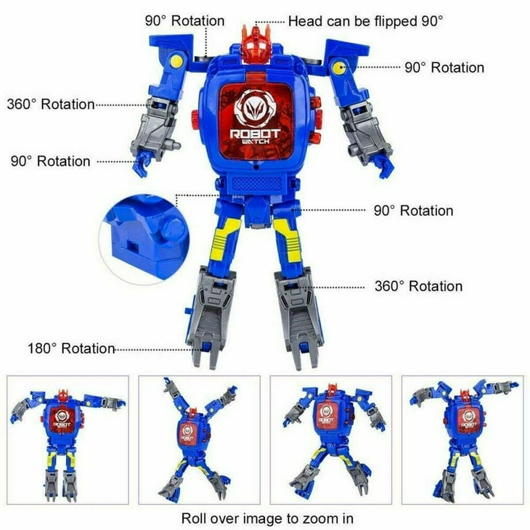 YIYOUZQT Kids Robot Watch for Boys, Children's Toy 2-in-1