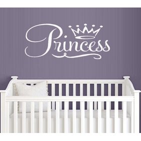 Vwaq Daddy S Little Princess Nursery Wall Decals Cute Baby Quote