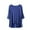 Blue, variant on ZyeKqe Nightgowns for Women Long Sleeve V Neck Sleep Shirts Plus Size Pajamas Top Loose Comfy Pjs Top Sleepwear