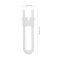 thumbnail image 3 of Phenofice 6 Pcs Verrous de Sécurité en Forme de U pour Tiroirs Placards Réfrigérateurs Verrous d'Armoire Durables, 3 of 8