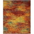 thumbnail image 2 of Nourison Essentials Outdoor Flame 6' x 9' Area Rug (6x9), 2 of 9
