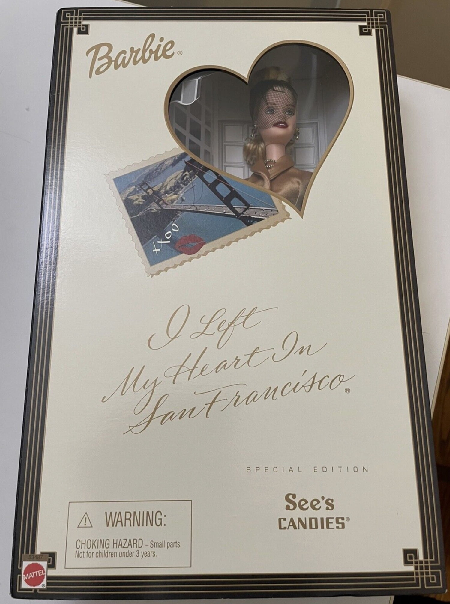 I Left My Heart in San Francisco See's Candies Barbie Doll 2001 Mattel 53487