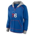 thumbnail image 2 of Women's Logo Athletic Royal Philadelphia 76ers Boom Pullover Hoodie, 2 of 3