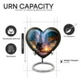 thumbnail image 2 of Yatskia Night Campfire Mini Cremation Keepsake Urns for Human Ashes Adult Man, Small Memorial Burial Urn for Ashes for Women, (Heart Pack of 1, 3 Inch), 2 of 8