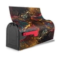 thumbnail image 3 of Yiaed Colorful Bull Western Man Print Mailbox Covers, Magnetic Mailbox Cover, Mail Box Covers for Garden Outdoor Decor Box Covers-21x18 in, 3 of 8