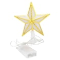 thumbnail image 1 of CACAGOO Christmas Tree Topper Ornaments for Xmas Christmas Tree Lighted Star Tree Topper USB & Battery Powered LED Treetop for Xmas Tree Party Decoration, 1 of 7
