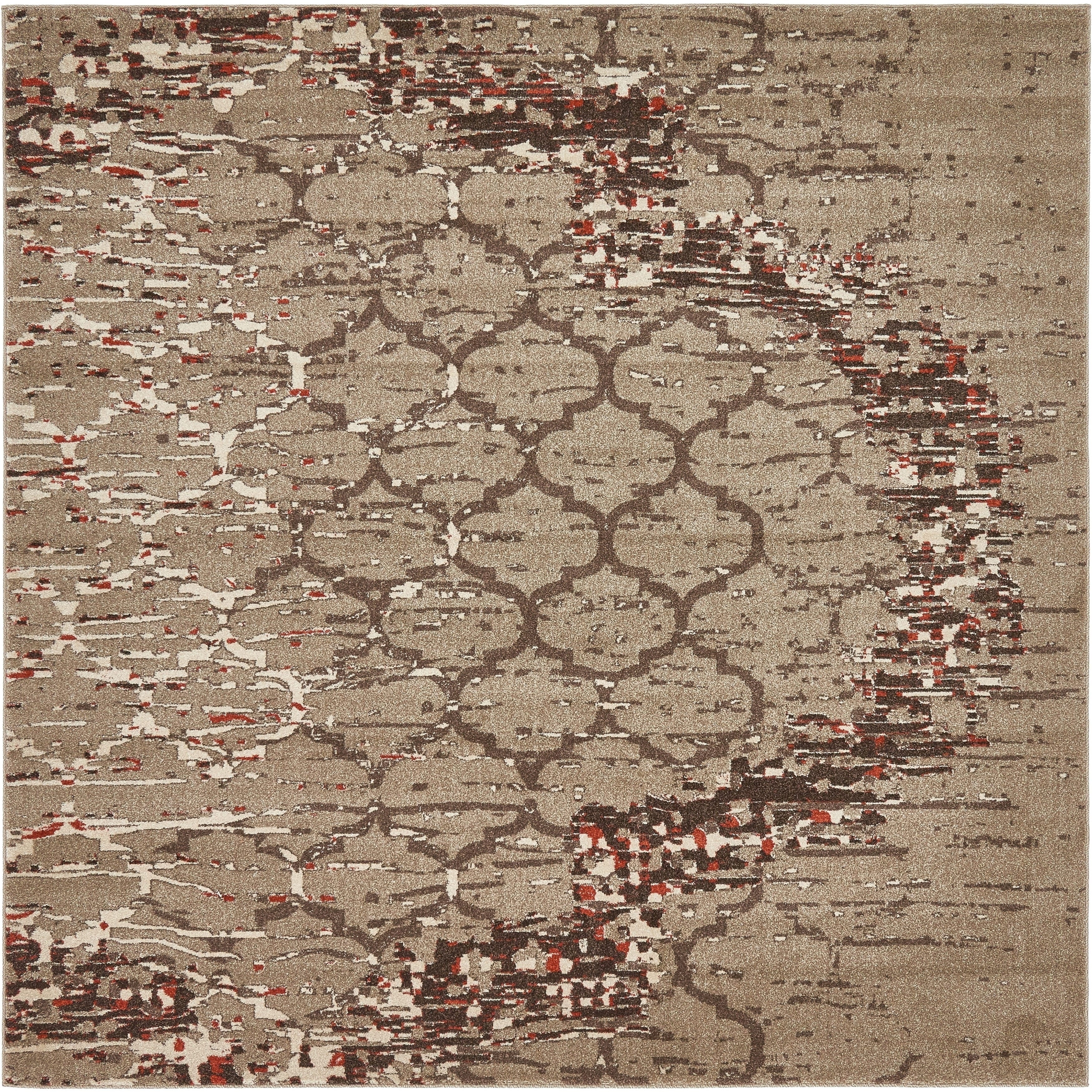 Unique Loom Baltimore Trellis Modern Geometric Area Rug or Runner